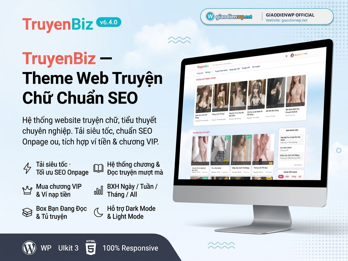 TruyenBiz – Theme WordPress truyện chữ chuẩn SEO, tải nhanh
