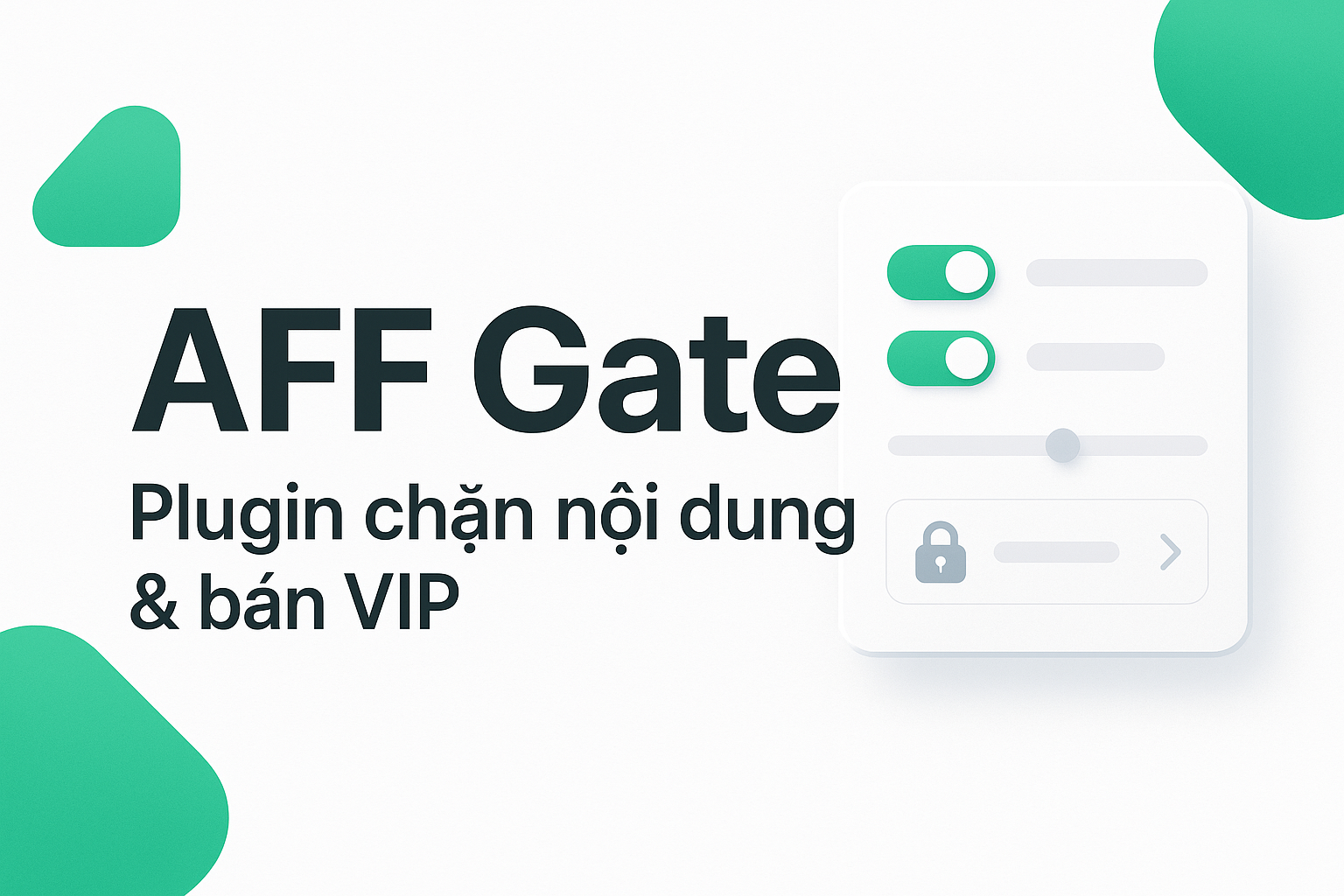 Plugin AFF Gate – Hỗ trợ click link affiliate trên website