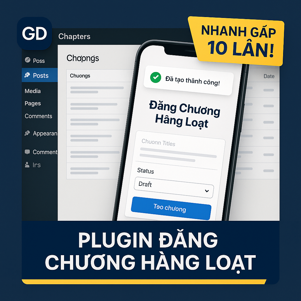 Plugin Đăng chap hàng loạt cho website truyện
