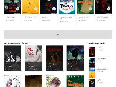 Theme truyện audio - website truyện audio, sách nói