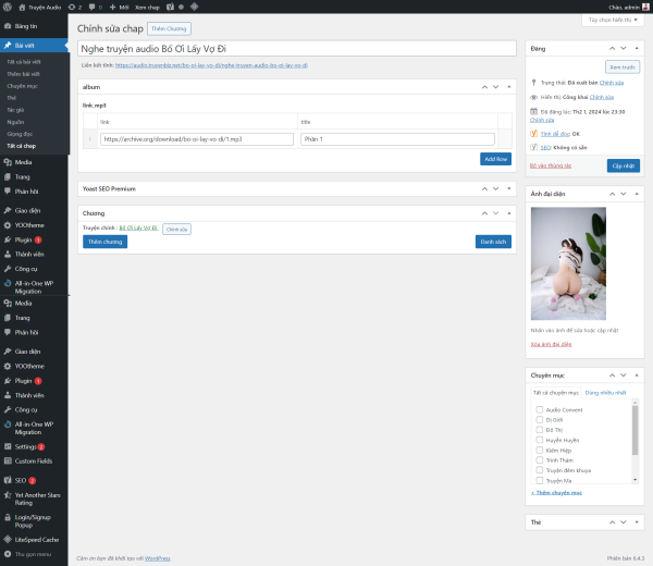 Theme truyện audio - website truyện audio, sách nói (Ver 5.0) - Ảnh 3