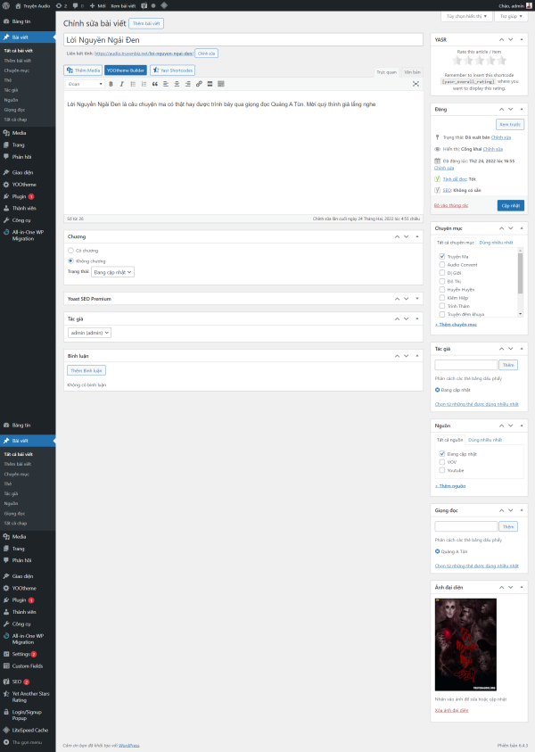 Theme truyện audio - website truyện audio, sách nói (Ver 5.0) - Ảnh 2