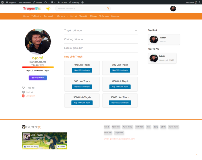 Full code truyện giống truyenqq có chức năng trả phí, rank