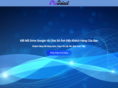 PicSelect - website chia sẻ ảnh đến khách hàng cho studio